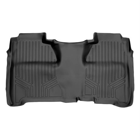 MAXLINER Floor Mats 2nd Row Liner Black for Crew Cab 2014-2018 Silverado/Sierra