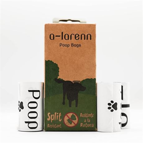 Dog Poop Bags 120 Unscented Waste Bags Split Resistant Compostable Leak Proof