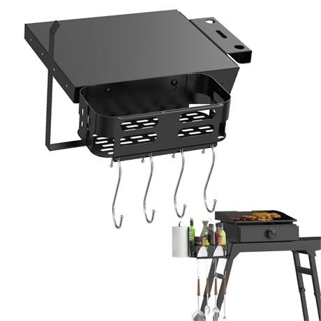 Side Shelf and Grill Caddy for Blackstone 17" & 22" Griddle Stand, Accessories