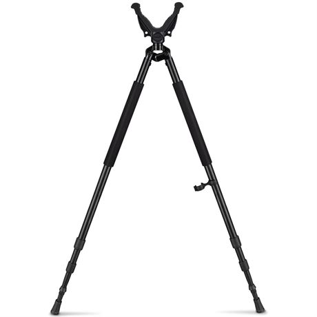 Hunting Bipod, Shooting Tripod, Adjustable Shooting Bipod with 360° V Yoke