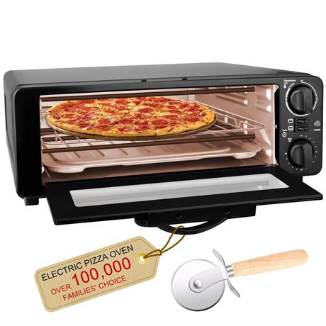 Electric Pizza Oven Commercial Pizza Maker Machine 1200w With Timer Indoor