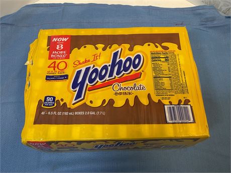 Yoo-hoo Chocolate Drink Boxes, Chocolate, 6.5 Oz Box, 40/Carton 072350000542 -