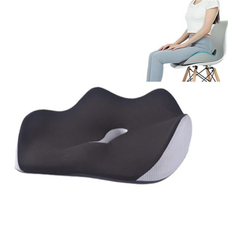 Serenesitz Orthopedic Seat Cushion, Everlasting Comfort Memory Foam Seat