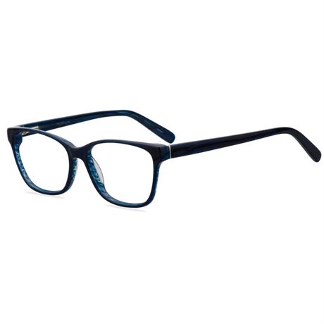 Designer Looks for Less Women S A4016 Black/Blue Eyeglass Frames