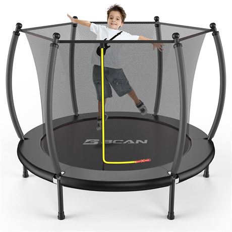 BCAN 60''/48" Mini Trampoline for Ages 1 to 8 Kid, 5FT Toddler Trampoline -