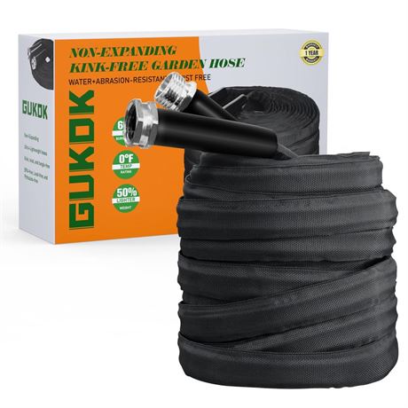 Non-Expanding Garden Hose, Ultra Lightweight, Abrasion Resistant, Flexible,