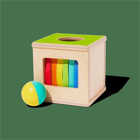 Lovevery, Drop & Find Ball Box, Montessori Toy for Babies, Developmental Toys