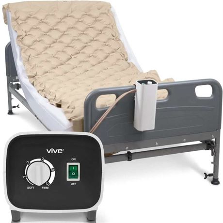 Vive Alternating Air Pressure Mattress Pad – Bed Sore & Pressure Ulcer Relief