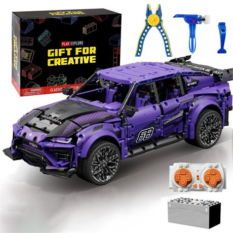Remote Control Building Car, Compatible with Technic Car, 1:8 21inch Large Size