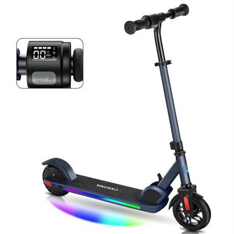 Caroma Electric Scooter for Kids Ages 6-14, 150W/180W Motor, 10 mph, 80 mins