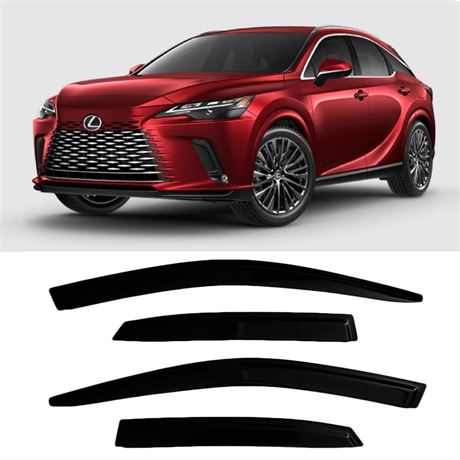 2023-2024 Tape-On Side Window Visor Deflectors Compatible with Lexus RX 350