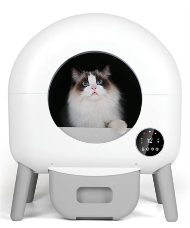 Self Cleaning Litter Box -110L Automatic Cat Litter Box Self Cleaning, All