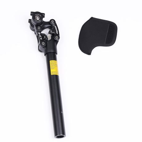 SR Suntour SP12 NCX 30.9X350mm Suspension Seat Post with Protective Cover Black