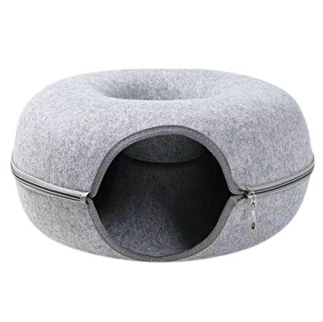 Cat Round Tunnel Bed - Round Tunnel Bed Durable Felt Toy - Anti Slip Cat Toys