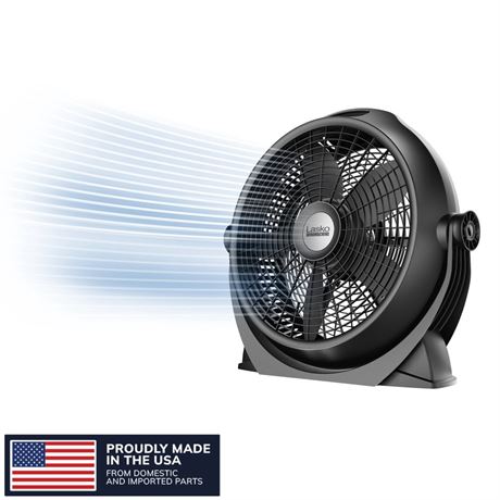 Lasko WindMachine 20" Large Floor Fan with Pivoting Head for Whole Room