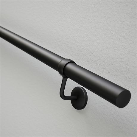 ROTHLEY 6.6 FT Industrial Handrails for Indoor Stairs: Modern Staircase