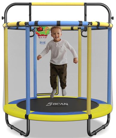 BCAN  Mini Trampoline for Ages 1 to 8 Kid,  Toddler Trampoline - Indoor/Outdoor