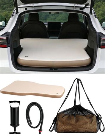 Inflatable Tesla Model Y Mattress with Pump & Storage Bag | 4“