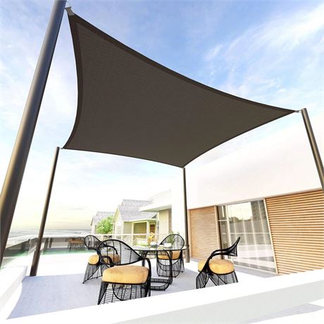 Tronssien Rectangle 16'x20' Sun Shade Sail,95% UV Blockage Canopy Awning for