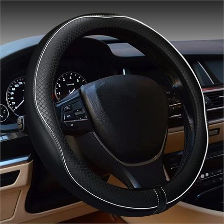 Car Steering Wheel Cover, Anti-Slip, Safety, Soft, Breathable, Heavy Duty,