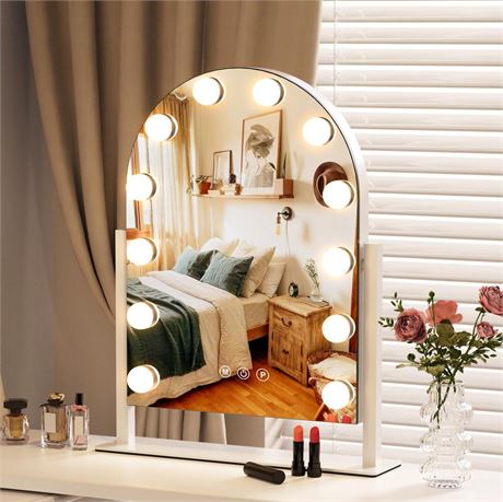 ZL ZELing Vanity Mirror with Lights Makeup Mirror with Lights 12 Dimmable Bulbs