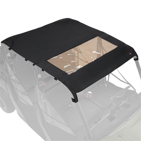 KEMIMOTO 6-Seat Crew Canvas Roof Top Tint Waterproof Compatible with Polaris