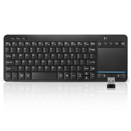 Multi-Device Wireless Bluetooth Keyboard with Touchpad-Wireless Keyboard with