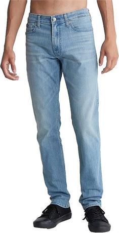 Calvin Klein ALLIE INDIGO Men's Slim High Stretch Jeans, US 34x32