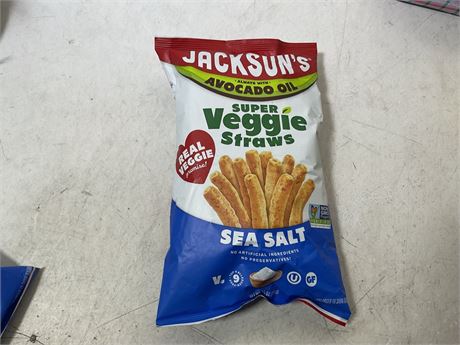 Jackson's Avocado Oil Super Veggie Straws Sea Salt, 5.0 oz