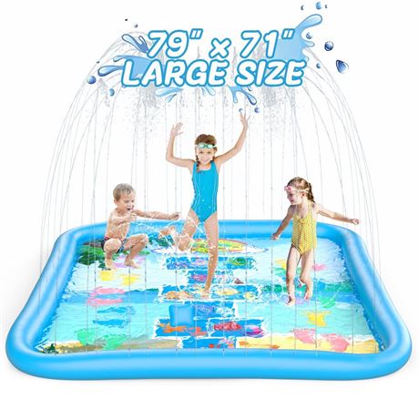 OFFSITE LADER Splash Pad Sprinkler for Playing, Thicken Sprinkler & Splash