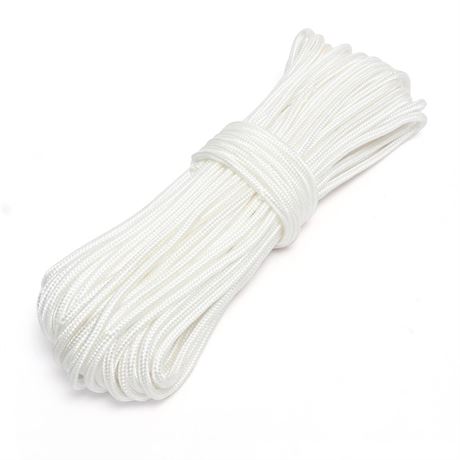 Nylon Rope, 1/3 inch 100FT Nylon Poly Rope Utility Cord Strong Polyester for