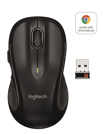 Logitech Advanced Full-Size Wireless Mouse Black