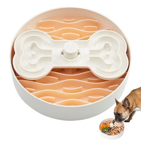 Slow Feeder Dog Bowl, Dog Bowl for Dry, Wet, and Raw Food, 9.8 Inches Dog Food