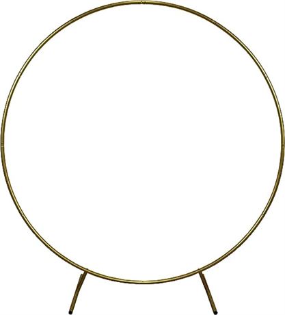 Balloon Arch Stand,Round Backdrop Stand,Golden Circle Wedding Arch Frame for