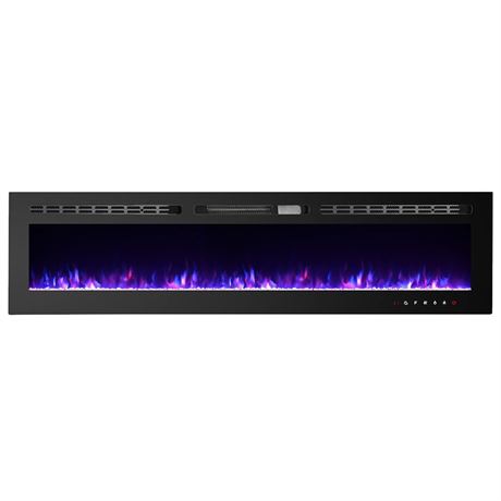 CharaVector 70 inch 750W/1500W Electric Fireplace Inserts with Remote Control