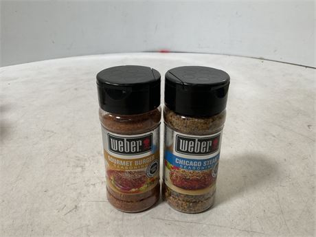 Weber Chicago Steak Seasoning, Kosher, 2.5 OZ/ 2 bottles of different seasoning