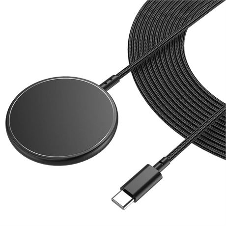 ZEROLEMON Magnetic Wireless Charger 10ft, MagSafe Compatible, Fast Wireless