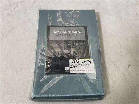 blue satin king size pillow case