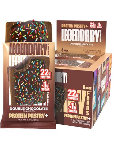 Legendary Foods 22g Protein Pastry 0g Added Sugar, Low Carb, Gluten Conscious,