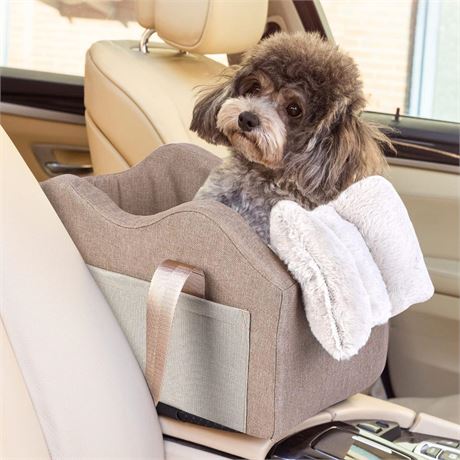 Dog Car Seat for Small Dog Center Console Seat Pet Booster Seat for Car Puppy