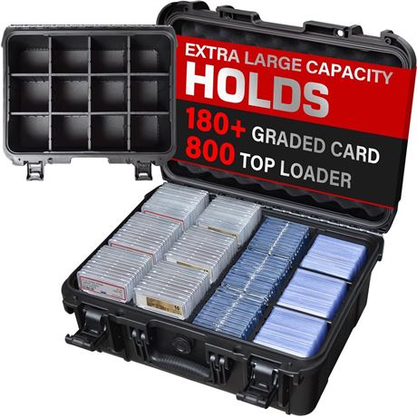 Turokacase Graded Card Case Storage Box – Extra Large Trading Card Storage Box