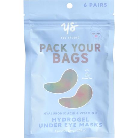 Yes Studio Pack Your Bags Hyaluronic Acid & Vitamin C Hydrogel Under-Eye Masks,