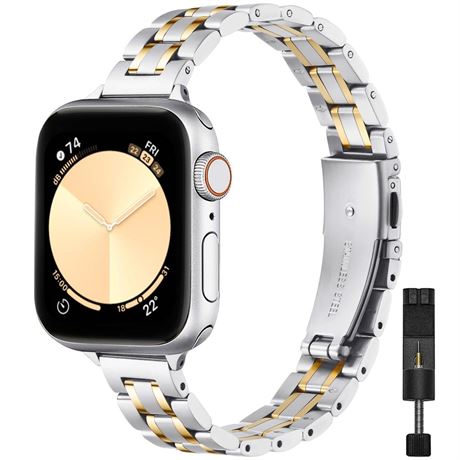 STIROLL Thin Replacement Band Compatible for Apple Watch 49mm 46mm 45mm 44mm