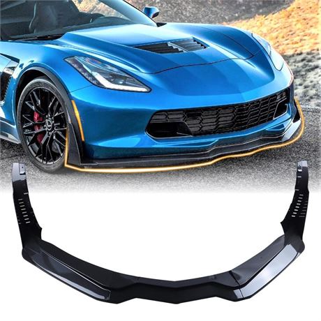 Front Bumper Lip Fit for Chevy Corvette C7 Z06 & Grand Sport 2015-2019 Splitter