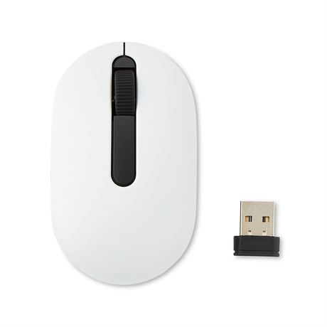 onn Wireless Travel Mouse with 3 Buttons and Scroll Wheel, Wireless USB