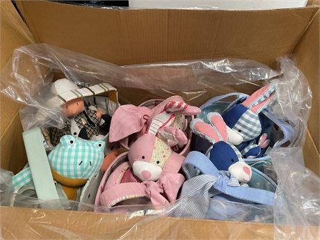 Easter Baskets 8 in KipeKee Up cycled Plush Baskets 6ct