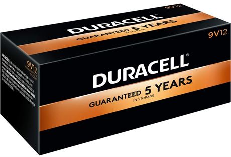 (2pk) Duracell - CopperTop 9V Alkaline Batteries - long lasting, all-purpose 9