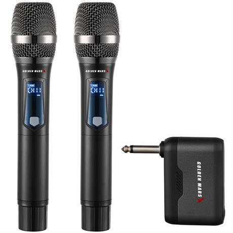 Wireless Microphone with AI Auto Match Channel, Professional Updated 2.4GHz