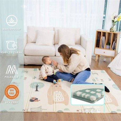 Baby Play Mat  Playmat Baby Mat Folding Extra Large Thick Foam Crawling