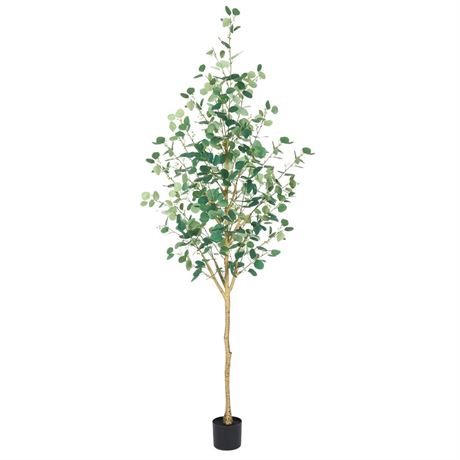 Artificial Eucalyptus Trees Indoor 7FT, Extra Tall Faux Eucalyptus Plant,